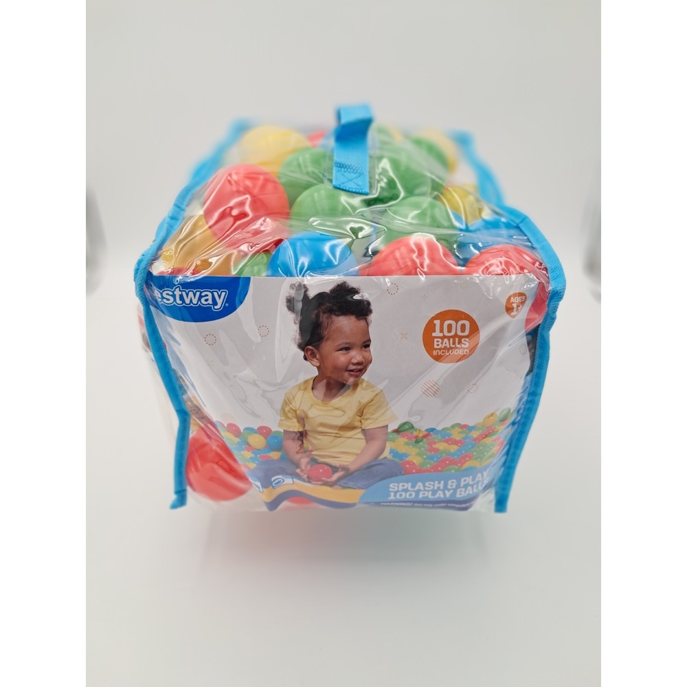 Bestway Splash And Play-100 Bright Color Toy Balls For Pits, Pools, And Games